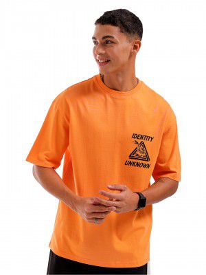 The Indian Garage Co Men Boxy Back Printed Relaxed Fit Tshirt