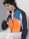The Indian Garage Co Men Regular Fit Colorblocked Wind Cheater...