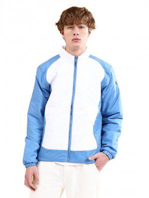 The Indian Garage Co Men Regular Fit Colourblocked Bomber Jackets