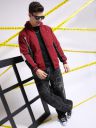 The Indian Garage Co Men Regular Fit Colourblocked Bomber Jackets...