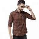 The Indian Garage Co Men Slim Fit Checked Shirts...