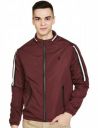The Indian Garage Co Men Slim Fit Solid Bomber Jackets...