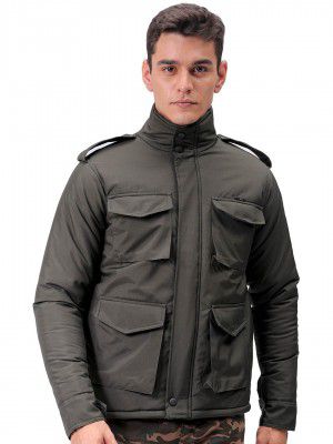 The Indian Garage Co Men Slim Fit Solid Puffer Jackets
