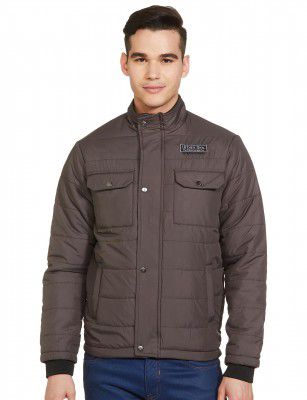 The Indian Garage Co Men Slim Fit Solid Puffer Jackets