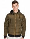 The Indian Garage Co Men Slim Fit Solid Puffer Jackets...