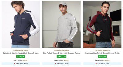 Ajio : The Indian Garage Co Men T- Shirt Upto 81% Off