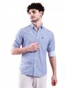 The Indian Garage Co Men White & Blue Slim Fit Striped Casual Shirt...