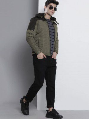 The Indian Garage Co Men's Polyester Regular Puffer Jacket