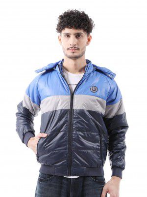 The Indian Garage Co Men's Polyester Standard Length Slim Fit Placement Embroidery Bomber Jackets