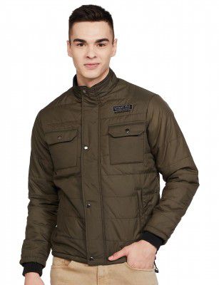 The Indian Garage Co Men's Regular Jacket (0521-JKT-19-05_Olive XL)