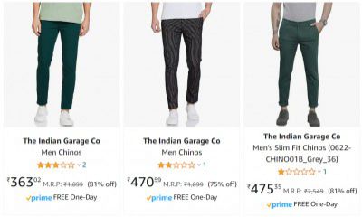 Upto 80% OFF - The Indian Garage Co Trousers | For Men's