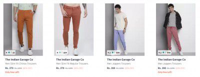 The Indian Garage Co Trousers Start At Rs 379