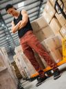 The Indian Garage Co Men Brown Slim Fit Cargos Trousers...