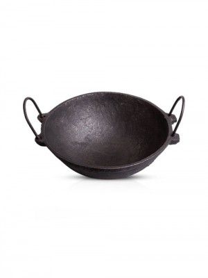 The Indus Valley Cast Iron Kadai - Set of 1