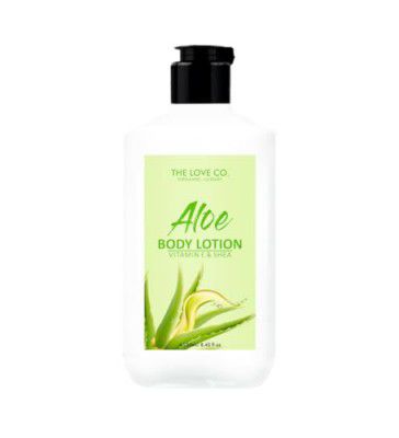 THE LOVE CO. Body Lotion - Moisturizer Cream For Dry Skin - Body Lotion for Women & Men - Body Lotion for Dry Skin with Jojoba Oil, Shea Butter & Vitamin E - 250Ml (Aloevera)