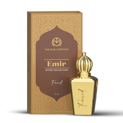 The Man Company 100% Alcohol-Free Attar Perfume for Men – Farid Emir Collection | Premium Long Lasting Fragrance | 35% Highly Concentrated Perfume Oil