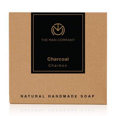 The Man Company Activated Charcoal Natural Hand Made Soap Tan & Dead Skin Remover 125gms