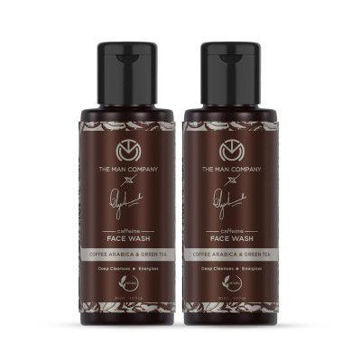 The Man Company Caffeine Face Wash For Dirt Removal| Miniature Pack Of 2 - 30g Each