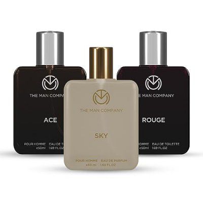 The Man Company Daily Delight Perfume Gift Set - 50ml*3 | Luxury Long-Lasting Fragrance | Premium Body Spray For Men | Gift for Him - Set of 3
