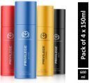 THE MAN COMPANY Privilege Intense, Legend, Bold & Active Deodorant Spray - For Men (600 ml, Pack of 4)...