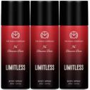 The Man Company Limitless Body Spray for Men - 150ml | Premium Long-Lasting Fragrance | Your Travel Buddy - Pack of 3...