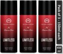 THE MAN COMPANY Limitless Long-Lasting Deodorant Body Spray Combo Pack | Deodorant Spray Deodorant Spray - For Men  (450 ml, Pack of 3)...
