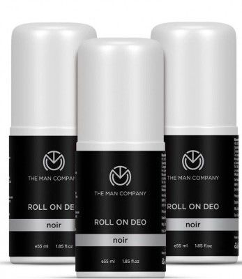 THE MAN COMPANY NOIR Deo Roll On for Men, Pack of 3, 55ml each Deodorant Roll-on - For Men (165 ml, Pack of 3)