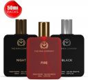 THE MAN COMPANY Premium Perfume Combo 3 x 50ml | Black, Fire & Night | Long-Lasting Fragrance Perfume - 150 ml  (For Men)...