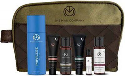 THE MAN COMPANY Premium Skin Glow Collection 6 in 1 Combo Travel Mini Kit | Gift Set for Men
