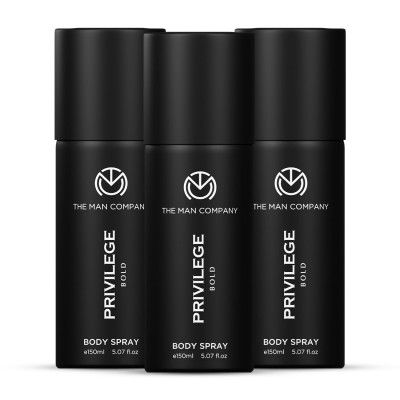 The Man Company Privilege Bold Deodorant for Men -150ml, Pack of 3