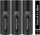 THE MAN COMPANY Privilege Bold Premium Long-Lasting Fragrance Travel Pack Deodorant Spray - For Men & Women  (120 ml, Pack of 3)...