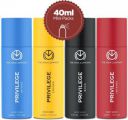 THE MAN COMPANY Privilege Combo Travel Pack | Premium Long Lasting Fragrance Deodorant Spray - For Men & Women  (160 ml, Pack of 4)...