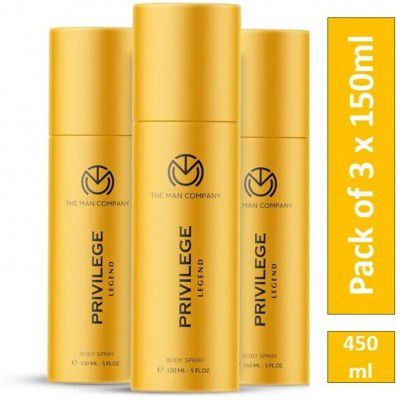 THE MAN COMPANY Privilege Legend Deodorant Combo Pack of 3 Deodorant Spray