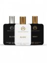 THE MAN COMPANY Set Of 3 Men Black, Night & Blanc EDT & EDP - 50ml Each...
