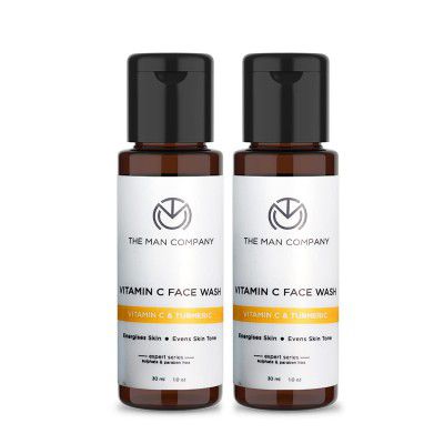 The Man Company Vitamin C Facewash For Clean| Miniature Pack of 2 - 30 gm Each