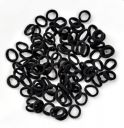 The Maxim Mini Hair Elastics Set, Pastel Colours, Soft Rubber Bands, Pack of 200 (Black)...