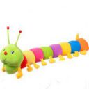 THE MODERN TREND Multicolored Caterpillar Soft Toys Big Size Cater-Pillar for Decoration Home car 2 feet...