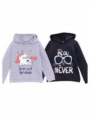 The Mom Store Boys Printed Hoodie Sweatshirts, Combo of 2 Hooded Kids Boys Sweatshirt
