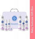 The Moms Co. Everything for Baby Suitcase Gift Box With 7 Skin and Hair Care Newborn Baby  (White)...