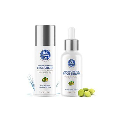 The Moms Co. Natural Vita Rich Daily Face Cream (50 ml) & Face Serum (30 ml)