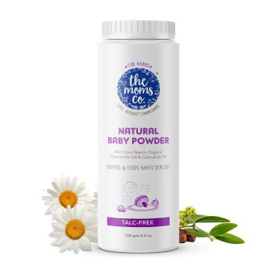 The Moms Co. Talc-Free Natural Baby Powder with Corn Starch - 100g