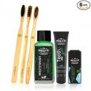The Mouth Company Gift Pack of Peppermint Toothgel | Mouthwash| Mint Mouth Sanitizer and Gentlebrush | Family Pack...