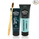 The Mouth Company Mint Oral-Care Collection | Toothgel and Toothpaste Combo with S-Curve Handled Bamboo Toothbrush...