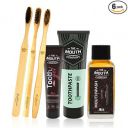 The Mouth Company Soothing Meswak-Pomegranate , Classic Herbal Mix Toothpaste and Gentlebrush Combo Family Pack...