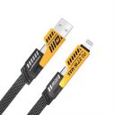 The New India Quad Max 4 in 1 Metal Flat Braided Indestructible Cable 3.3ft 65W compatible (Grey)...