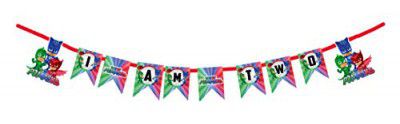The Party Shoppy PJ Masks Theme I am Two Banner