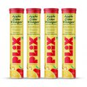 The Plant Fix Plix Apple Cider Vinegar Effervescent Tablet With Mother | Supports Metabolism & Appetite Control With 500Mg Acv, Vit B6 & B12 I No Maltodextrin, No Added Sugar I Pack Of 4 (60 Tablets)...