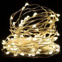 The Purple Tree 5M 50 LED Copper String Lights Rice Light - 1 pc (5 Meter) Battery Powered...