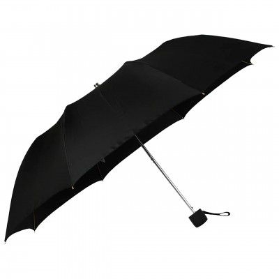 The Purple Tree Round Handle 2 Fold Black Umbrella, 23 Inch Large Size Umbrella, Rain Umbrella, Automatic Umbrella, Auto Open Windproof Umbrella