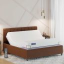 The Sleep Company Elev8 Smart Recliner Bed With Denver Leather Frame...
